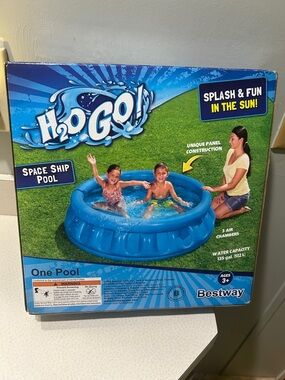 H2O GO! Space Ship Blue Inflatable Pool